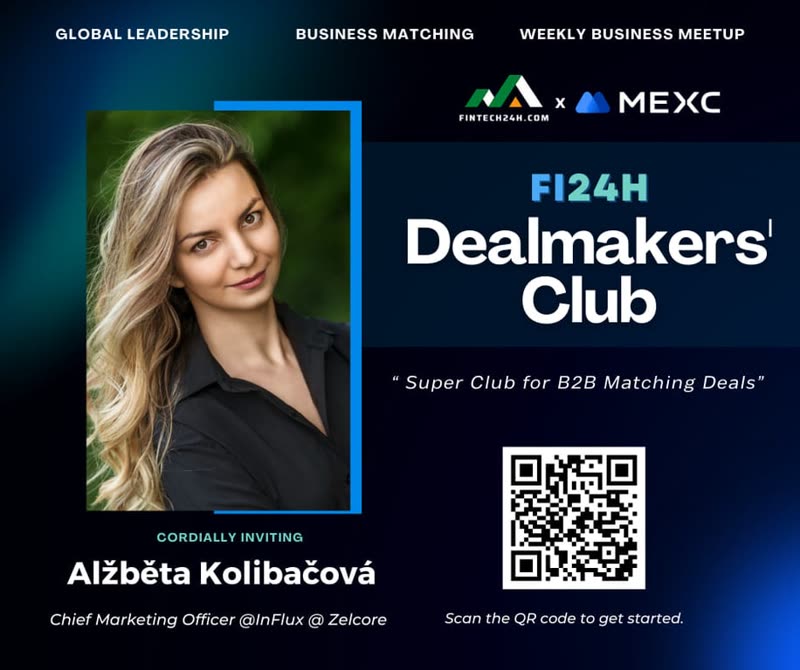 Alžběta (Betty) Kolibačová — Fi24h DealMakers' Club invite card