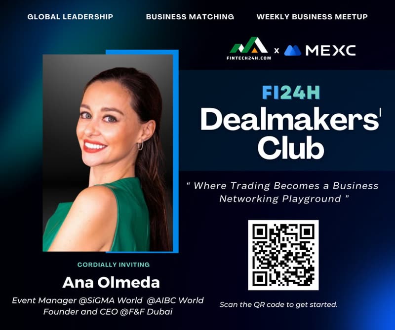 Ana Olmeda — Fi24h DealMakers' Club invite card