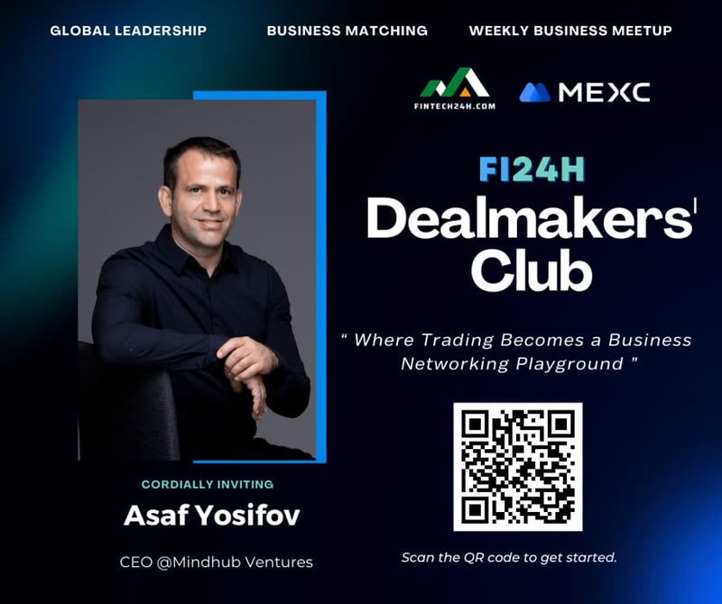 Asaf Yosifov — Fi24h DealMakers' Club invite card