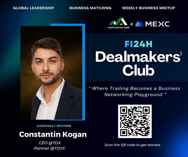 Constantin Kogan — Fi24h DealMakers' Club invite card