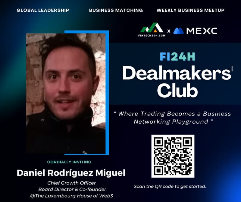 Daniel Rodriguez Miguel — Fi24h DealMakers' Club invite card