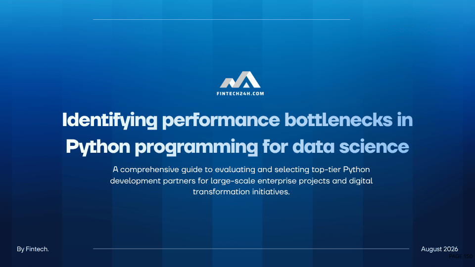 Identifying performance bottlenecks in Python programming for data science