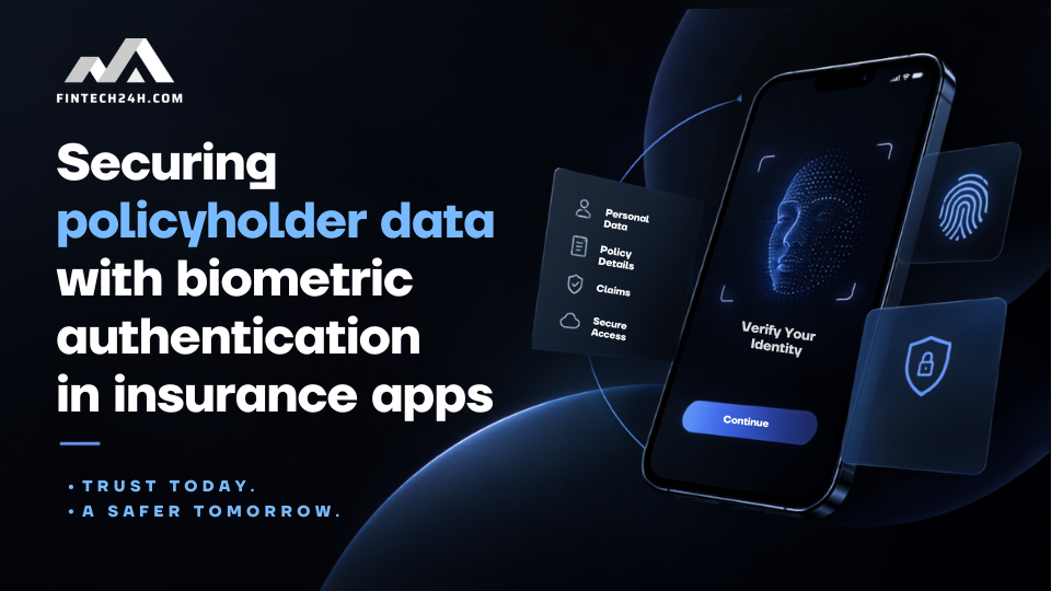 Securing policyholder data with biometric authentication in insurance apps
