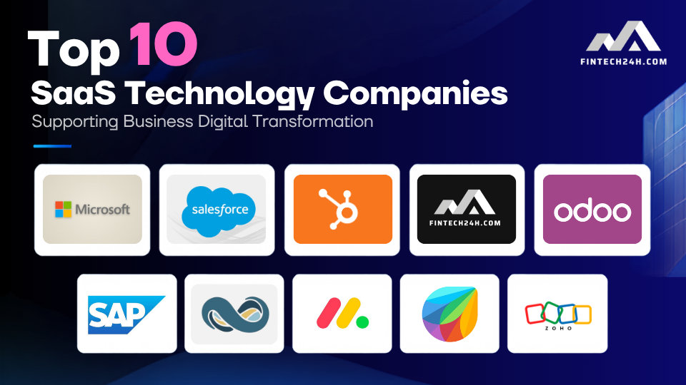 Top 10 SaaS technology companies supporting business digital transformation