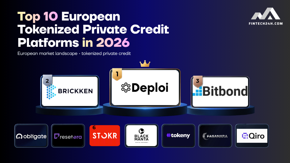 Top 10 European tokenized private credit platforms in 2026