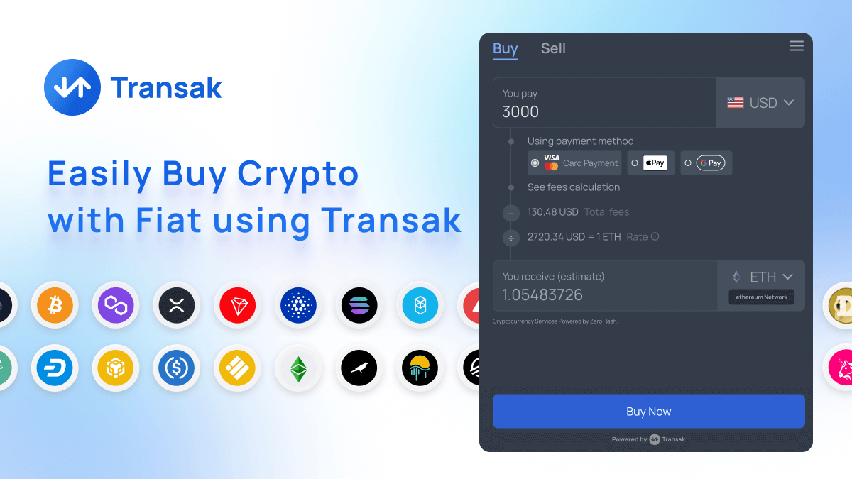 Transak - Top 10 stablecoin infrastructure providers for SaaS companies