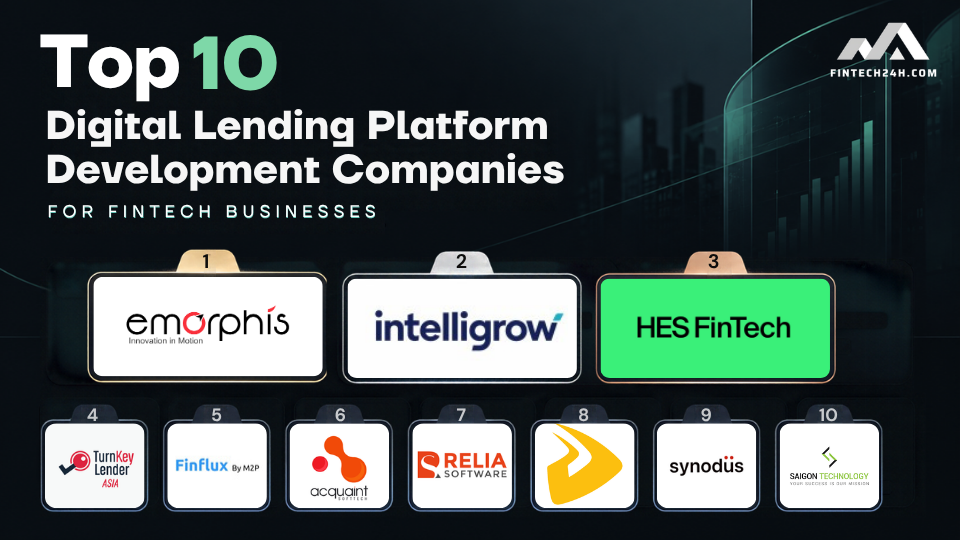 Top 10 digital lending platform development companies for fintech businesses